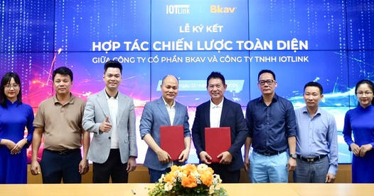 Bkav và IOTLink ký thỏa thuận hợp tác chuyển đổi số và an toàn thông tin