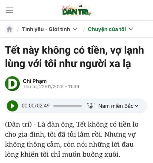 Đàn ông có ai rơi vào tình cảnh như anh chồng này không?