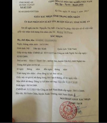 Xác định tình trạng hôn nhân của người cư trú nhiều nơi khác nhau giờ rất đơn giản!