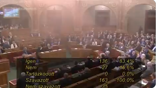 Hungary thông quá luật cấm sự kiện Pride, một số nghị sĩ phản đối đốt khói nhiều màu mù mịt ngay trong nghị trường