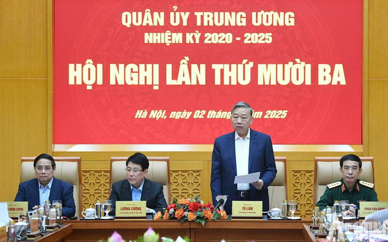 Quân ủy Trung ương xem xét, cho ý kiến vào Đề án về tổ chức quân sự địa phương “tinh, gọn, mạnh”