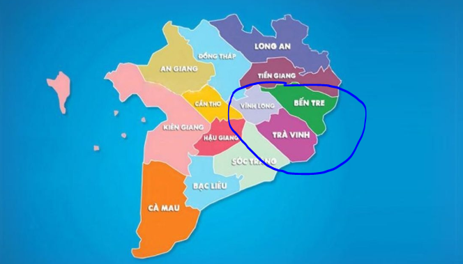Bến Tre, Vĩnh Long, Trà Vinh sáp nhập thành tỉnh nào?