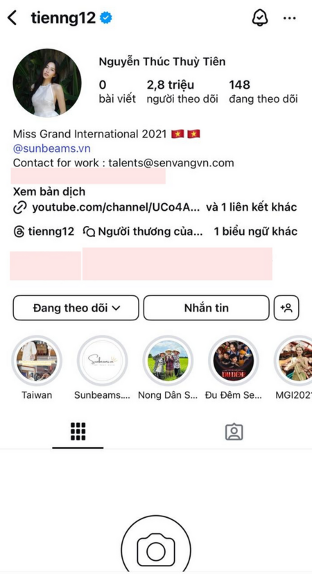 Xôn xao thông tin tài khoản Instagram của Hoa hậu Thuỳ Tiên bất ngờ hoạt động
