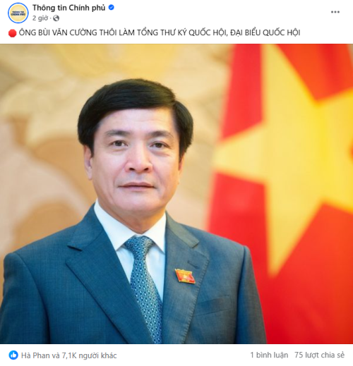 Lý do Tổng thư ký Quốc hội Bùi Văn Cường xin nghỉ là gì?