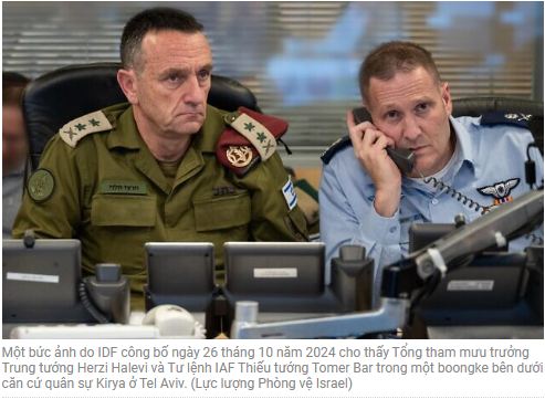 Lực lượng Phòng vệ Israel (IDF) xác nhận đã tiến hành không kích vào Iran