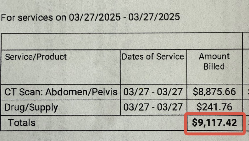 Chụp CT ổ bụng ở Mỹ giá gần... 240.000.000 đồng