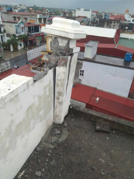 Hình ảnh ⚡đánh nổ cột ở Thái Thụy (Hưng Yên) sáng nay