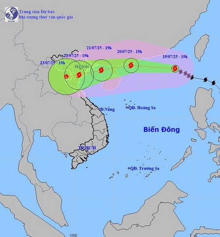 Bão số 3 Wipha sẽ diễn biến ra sao?