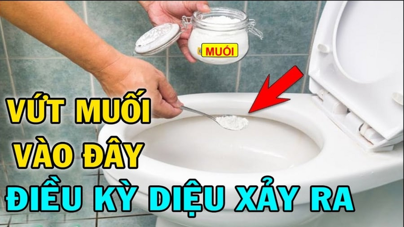 Đổ muối vào bồn cầu: Việc nhỏ nhưng lợi ích lớn