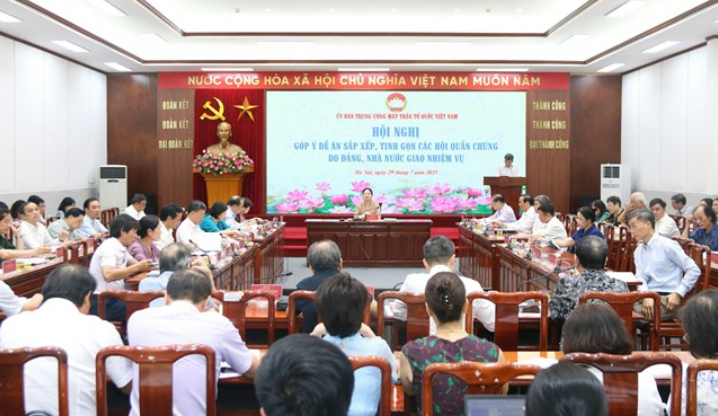 Đề án tinh gọn các hội quần chúng sẽ được trình Bộ Chính trị trước ngày 31/8