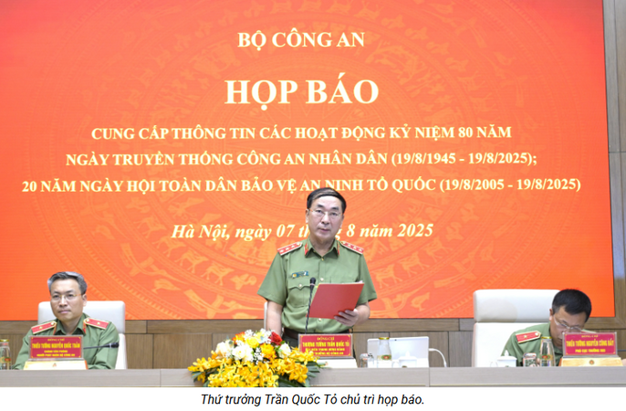 Danh sách các hoạt động kỷ niệm 80 năm ngày truyền thống CAND