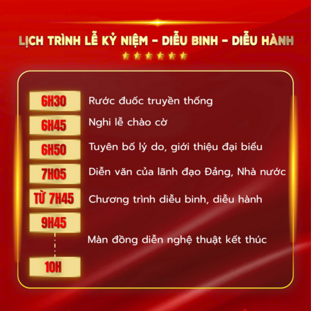 Lộ trình các khối diễu binh, diễu hành dịp Quốc khánh 2/9