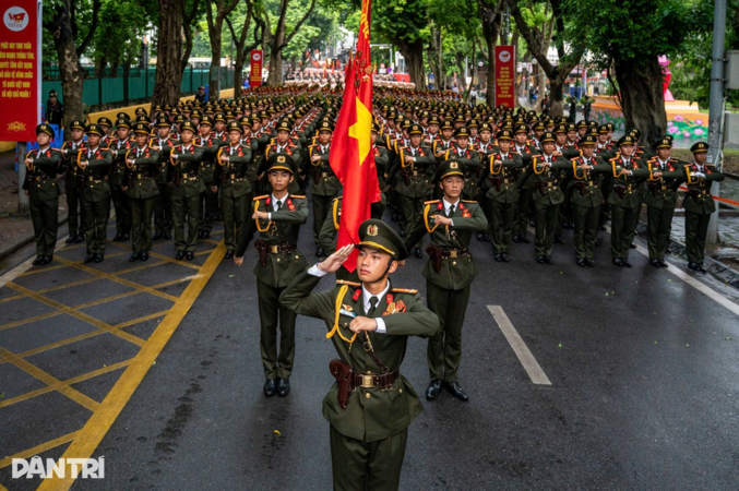 Những hình ảnh bắt đầu tổng duyệt diễu binh, diễu hành A80