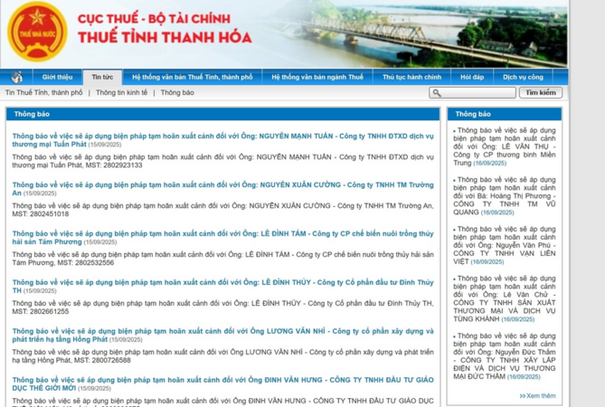 Thanh Hóa: Nhiều giám đốc công ty bất động sản bị tạm hoãn xuất cảnh