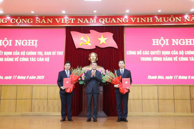 Ông Nguyễn Hoài Anh, Ủy viên dự khuyết T.Ư Đảng và một Cục trưởng của Bộ Công an làm Phó Bí thư Tỉnh uỷ Thanh Hóa