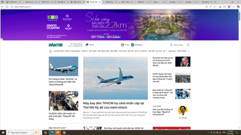 Vì sao máy bay đến TPHCM hạ cánh khẩn cấp tại Thổ Nhĩ Kỳ?