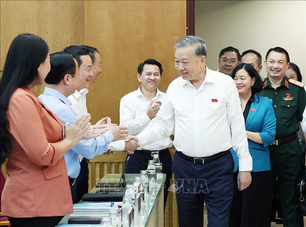 Tổng Bí thư Tô Lâm tiếp xúc cử tri 11 phường Hà Nội