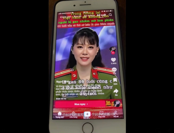 Thiếu tá, BTV Phương Thảo bàng hoàng khi bị AI "đóng giả" để quảng cáo sản phẩm