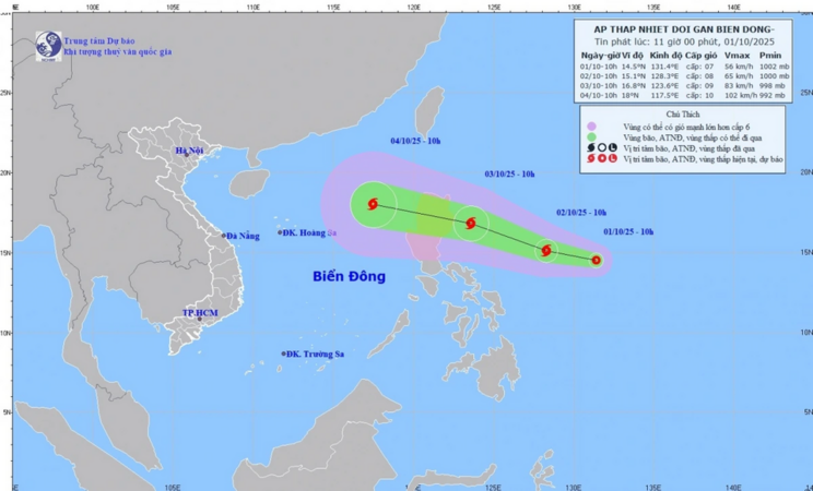 📢 Lại phải ứng phó với áp thấp nhiệt đới 🌀 ngoài biển Đông