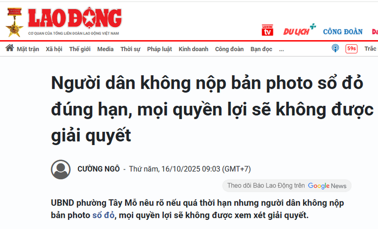 Nộp photo sổ đỏ: Những bất cập cần được xem xét