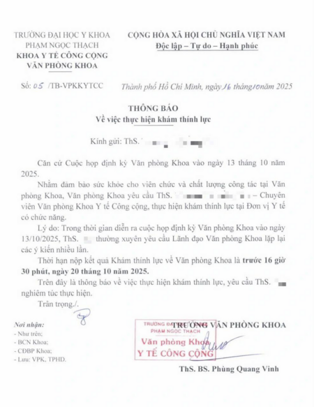 Thường xuyên yêu cầu lãnh đạo lặp lại ý kiến nhiều lần, nhân viên phải đi khám thính lực