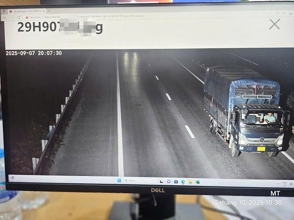 Cục CSGT lên tiếng về thông tin camera AI phạt nguội 'nhầm' xe tải trên cao tốc Nội Bài - Lào Cai