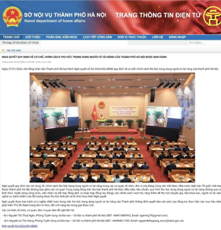Bất ngờ với chính sách đãi ngộ nhân tài của Hà Nội