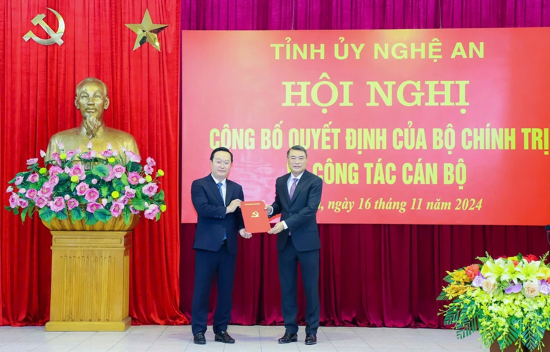 Bộ Chính trị chuẩn y ông Nguyễn Đức Trung làm Bí thư Tỉnh ủy Nghệ An