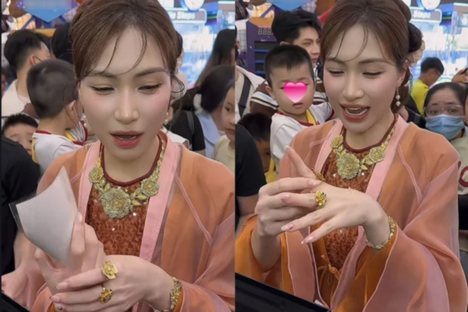 Hòa Minzy được fan tặng 6 cây vàng?