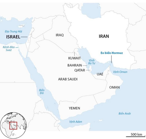 Ba tàu hàng bị Iran tấn công trên Eo biển Hormuz