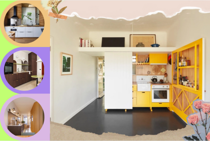 Những bản thiết kế đáng tiền cho căn bếp nhỏ, biến hoá căn hộ chỉ vài chục m² đầy đủ tiện ích mà vẫn gọn gàng