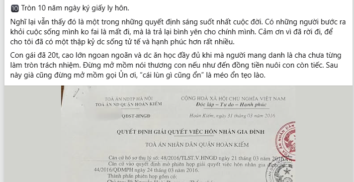 Vợ lên mạng tố chồng cũ không chu cấp cho con. Nên không?