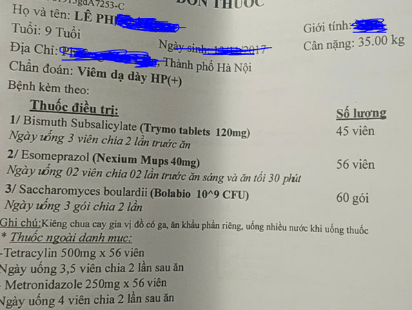 Cầm đơn thuốc cho một đứa trẻ càng thêm lo hơn. Vì sao?