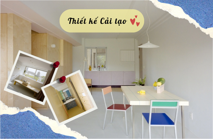Cải tạo căn nhà xã hội 40 năm với 72 m²: Thiết kế một không gian dưỡng lão cho bố mẹ