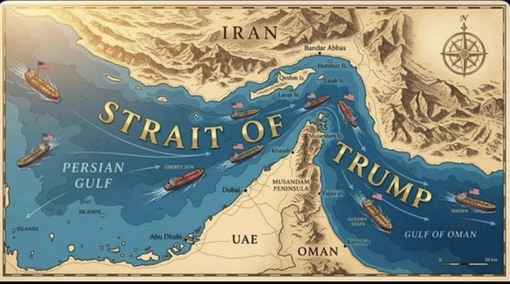 Tổng thống Trump gây chú ý khi đăng bài “đổi tên” eo biển Hormuz thành eo biển Trump