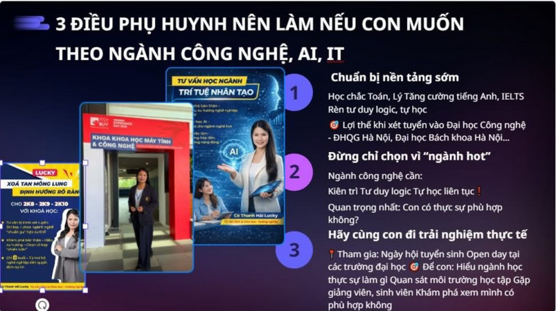 Series Tư vấn mùa thi cùng cô Thanh Hải Lucky. Phần 83: Muốn con theo ngành Công nghệ, AI, IT… ngoài học giỏi còn cần được trải nghiệm sớm