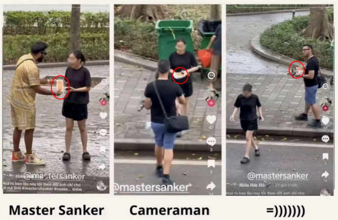 TikToker triệu fan Master Sanker lên tiếng sau nghi vấn dàn cảnh tặng iPhone ở hồ Gươm