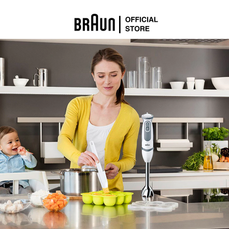 Hàng tốt, giá tốt: Máy xay cầm tay Braun MQ5200CN công suất mạnh, 21 tốc độ xay, thiết kế chống văng thông minh