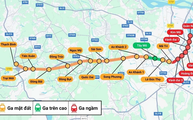 Hà Nội sắp khởi công đồng loạt 5 tuyến metro hơn 1,3 triệu tỷ đồng