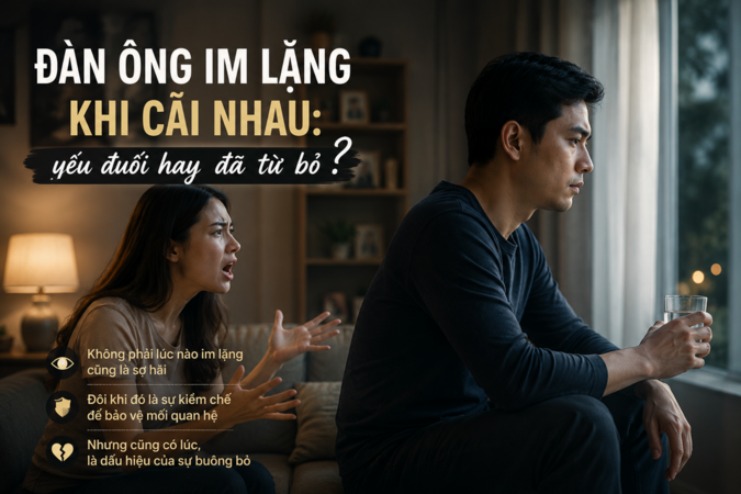 Vì sao đàn ông chọn im lặng trong lúc cãi nhau? Câu trả lời khiến nhiều người phải suy ngẫm