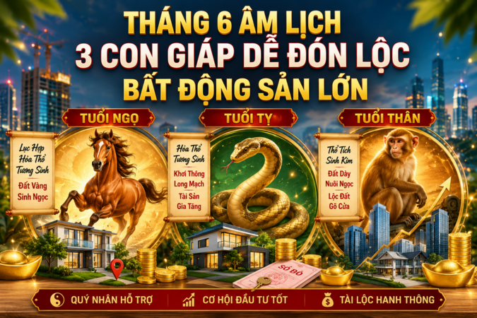 3 con giáp có vận may nhà đất trong tháng 6 âm, dễ gặp cơ hội đầu tư tốt