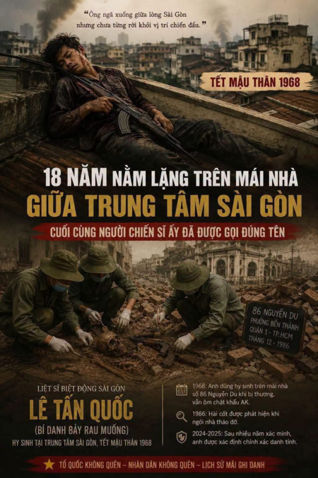 🇻🇳 18 NĂM NẰM LẶNG TRÊN MÁI NHÀ GIỮA TRUNG TÂM SÀI GÒN... NGƯỜI CHIẾN SĨ ẤY CUỐI CÙNG ĐÃ ĐƯỢC GỌI ĐÚNG TÊN 🇻🇳