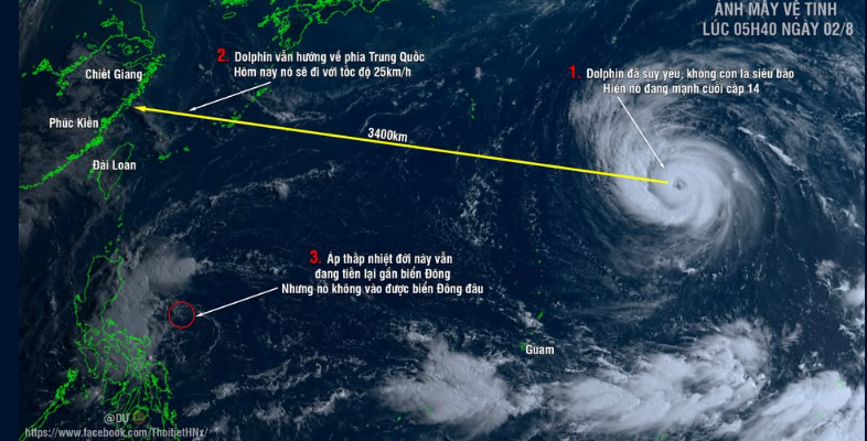 Khẩn cấp siêu bão Cá Heo lộ mắt bão cực đáng sợ, sức gió 252 km/h quỹ đạo dị thường nguy hiểm