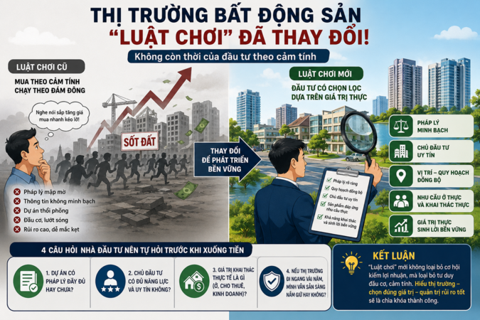 🏘️ Thị trường bất động sản đang bước vào "luật chơi" mới: Không còn thời của đầu tư theo cảm tính