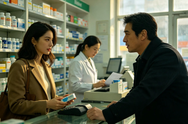 Sáng nay tôi đến hiệu thuốc mua thuốc và thấy một cô gái đang mua Viagra...
