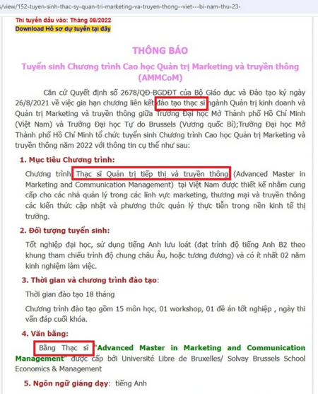 Ai chịu trách nhiệm khi học gần 2 năm với hàng trăm triệu đồng mà tấm bằng không được công nhận?