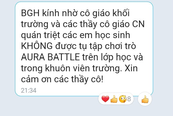 Aura battle là gì? Vì sao có ban giám hiệu không muốn học sinh tụ tập chơi trò này?