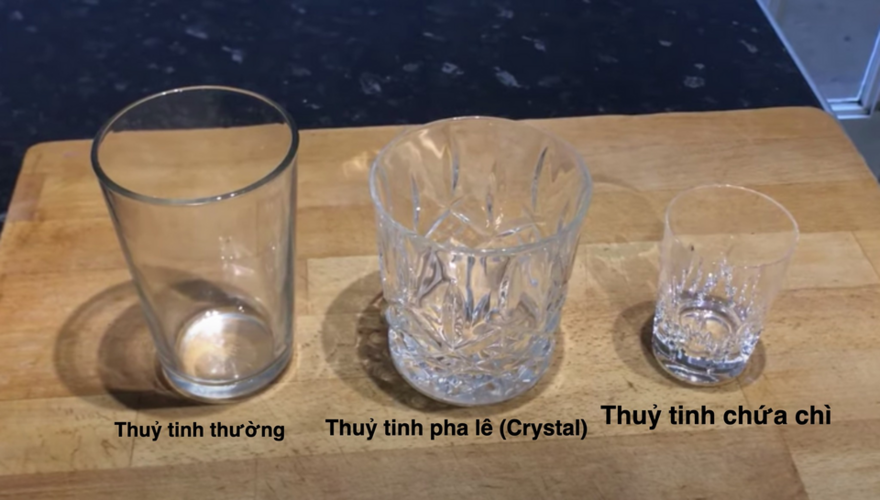 Thuỷ tinh cũng chứa chì - làm thế nào phân biệt bằng mắt thường?